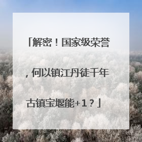 解密！国家级荣誉，何以镇江丹徒千年古镇宝堰能+1？