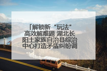 解锁新“玩法” 高效解难题 湖北长阳土家族自治县综治中心打造矛盾纠纷调处“终点站”
