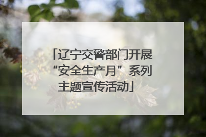 辽宁交警部门开展“安全生产月”系列主题宣传活动