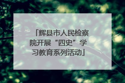 辉县市人民检察院开展“四史”学习教育系列活动