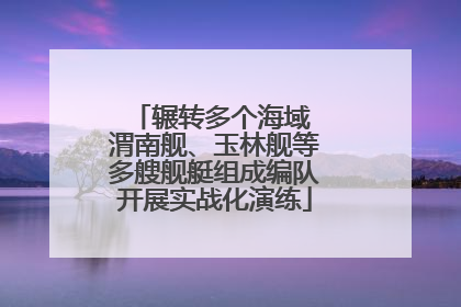 辗转多个海域 渭南舰、玉林舰等多艘舰艇组成编队开展实战化演练