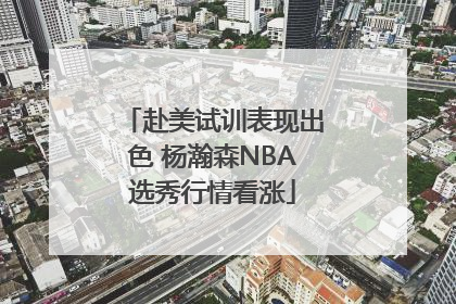 赴美试训表现出色 杨瀚森NBA选秀行情看涨