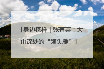 身边榜样｜张有英：大山深处的“领头雁”