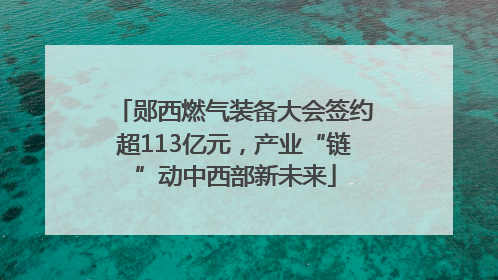 郧西燃气装备大会签约超113亿元，产业“链”动中西部新未来