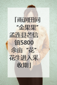 雨润田间“金果果”孟连县芒信镇5800余亩“花”花生进入采收期