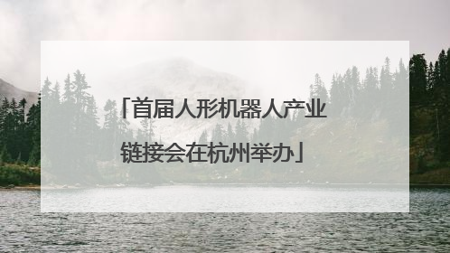 首届人形机器人产业链接会在杭州举办