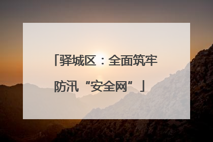 驿城区：全面筑牢防汛“安全网”