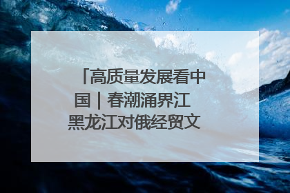 高质量发展看中国｜春潮涌界江 黑龙江对俄经贸文旅交流绿意盎然