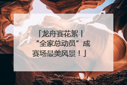龙舟赛花絮丨 “全家总动员”成赛场最美风景！