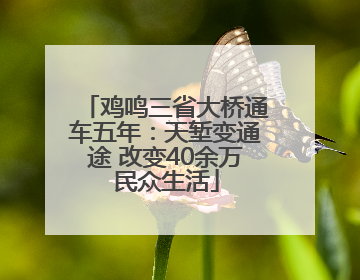 鸡鸣三省大桥通车五年：天堑变通途 改变40余万民众生活