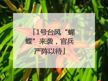 1号台风“蝴蝶”来袭，官兵严阵以待