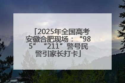 2025年全国高考安徽合肥现场：“985”“211”警号民警引家长打卡