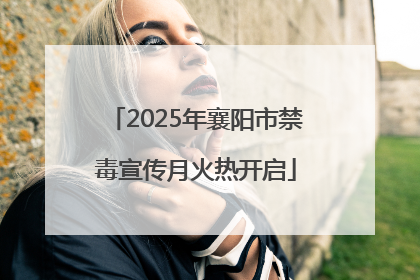 2025年襄阳市禁毒宣传月火热开启