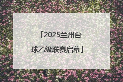 2025兰州台球乙级联赛启幕