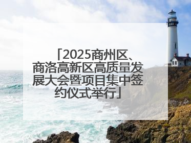 2025商州区、商洛高新区高质量发展大会暨项目集中签约仪式举行