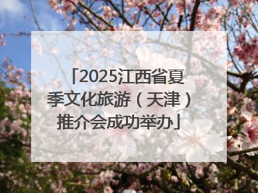 2025江西省夏季文化旅游（天津）推介会成功举办
