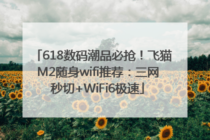 618数码潮品必抢！飞猫M2随身wifi推荐：三网秒切+WiFi6极速